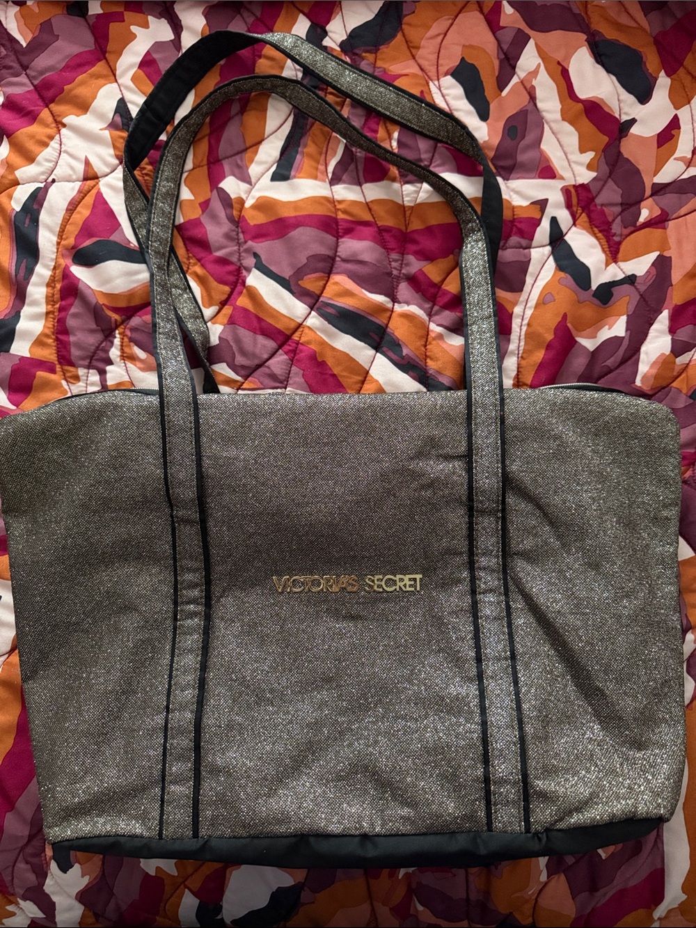Victoria’s Secret Gold Glittery Bag